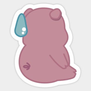 Pouty Pleasantly Plump Piggy Sticker